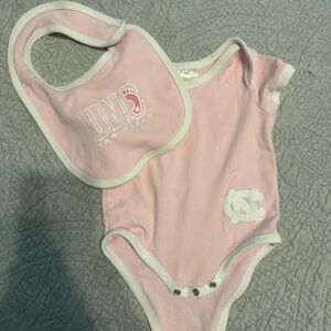 UNC Onesie and Matching Bib